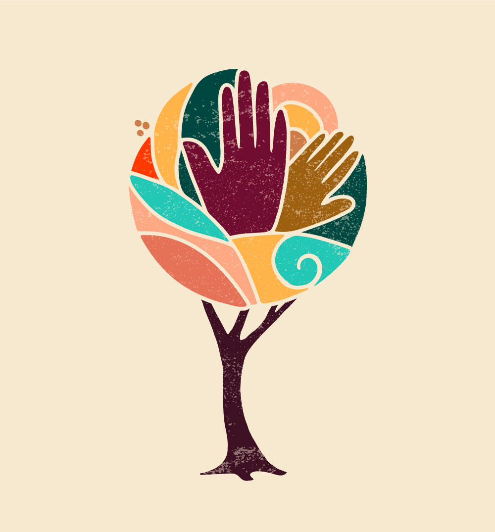 Giving Tree with hands